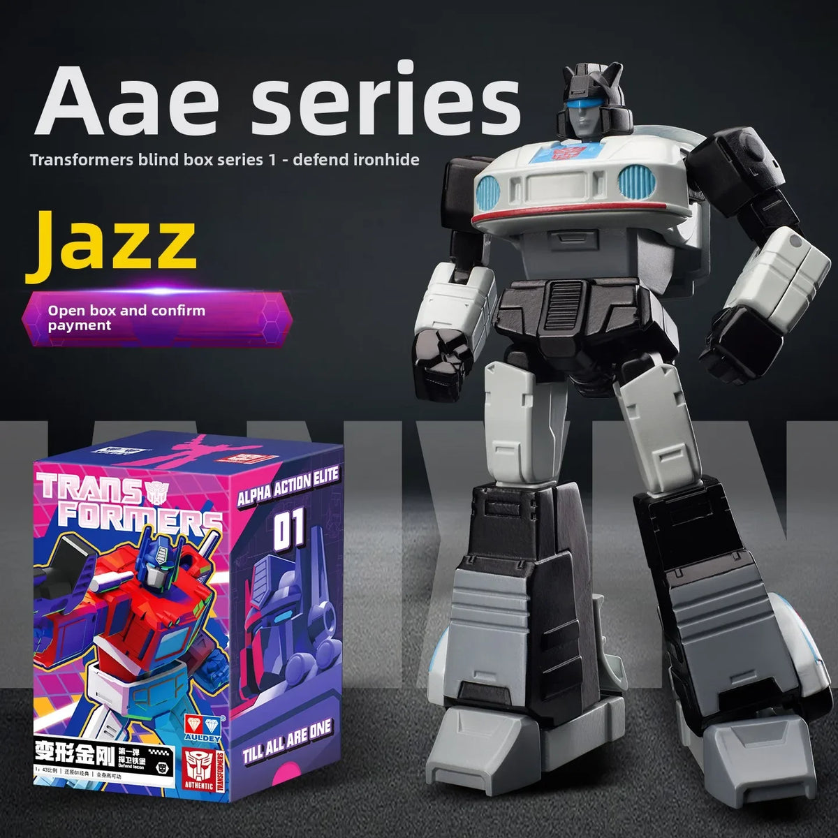 AULDEY Transformers Action Figure Collectible Toy Optimus Prime Megatron Blind Box Set with Movable Joints Design Model Gift Set