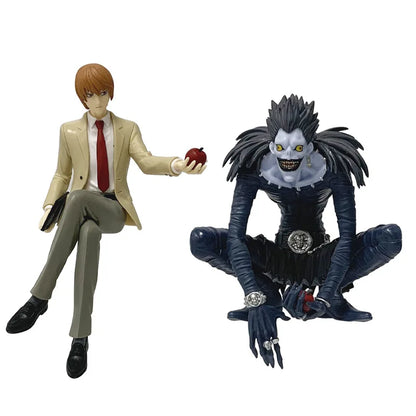Death Note Anime 8-16cm Figure L Lawliet Ryuk Holding Apple Model for Halloween Ornament Figurine Fans Collection Christmas Gift