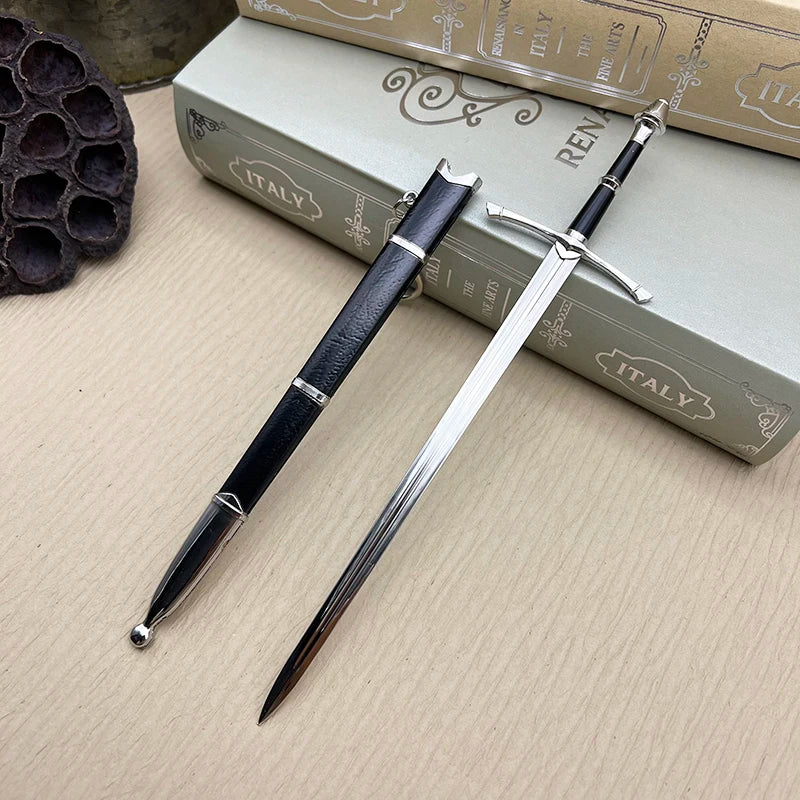 22cm LoTR Series Sting Glamdring Narthil Thranduil's Keychain Movie Peripherals 1:6 Sword Model Ornaments Key Rings