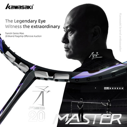 Kawasaki MASTER MAO 20 Six-Star Professional Tournament-Grade Offensive Badminton Racket