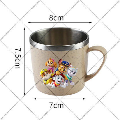 Paw Patrol Portable Stainless Steel Coffee Mug Chase Skye Cartoon Anime Pattern Printed Water Cup Household Couples Milk Cups