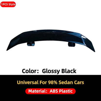 Rear Wing Boot Lip Spoiler Tail Air Dam Deflector Tuning For Universal Sedan Cars Fit Mostly Vehicle Airfoil Tuning Accessories