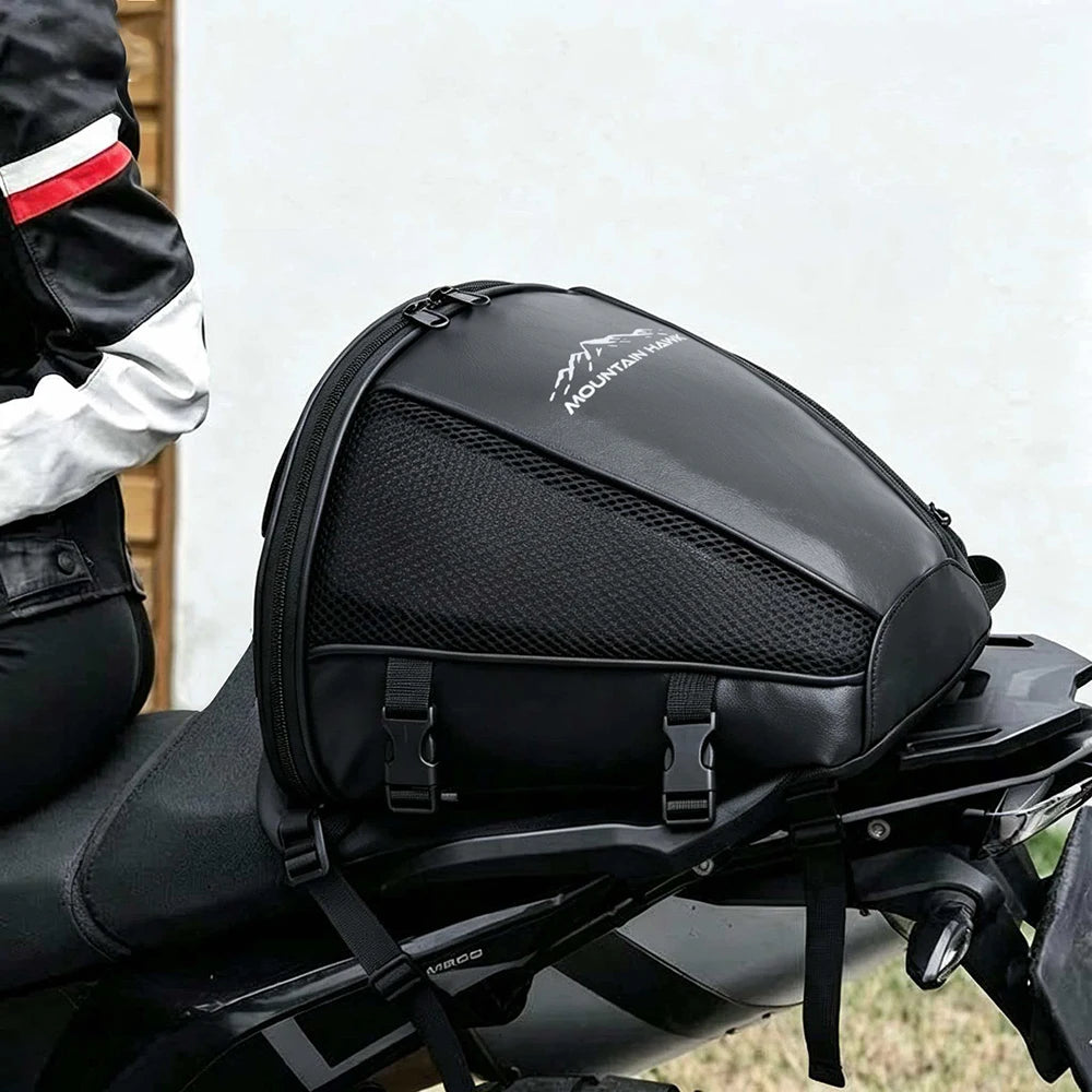 MOUNTAIN HAWK Motorcycle Bag Tail Bag Rear Pack Backseat Pack Backpack Crossbody Bag