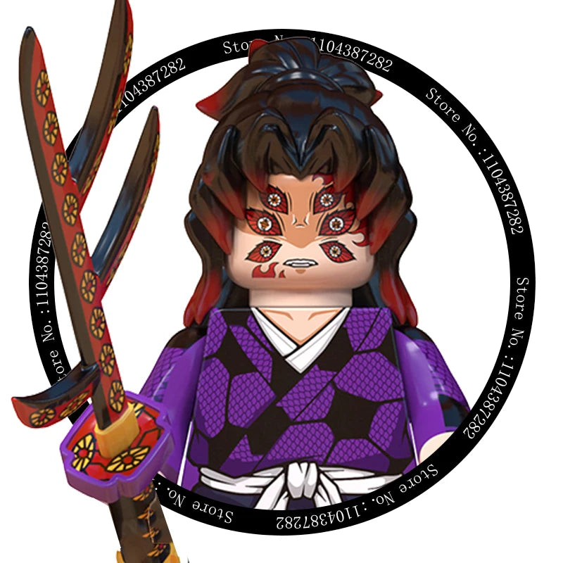 Demon Slayer Miniatures, Tan Errou, NeiZuko, Guiyou, Shinobu, collectible action figures, children's assembled toys, gifts.