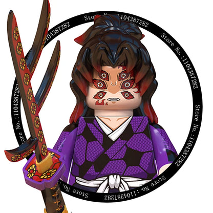 Demon Slayer Miniatures, Tan Errou, NeiZuko, Guiyou, Shinobu, collectible action figures, children's assembled toys, gifts.