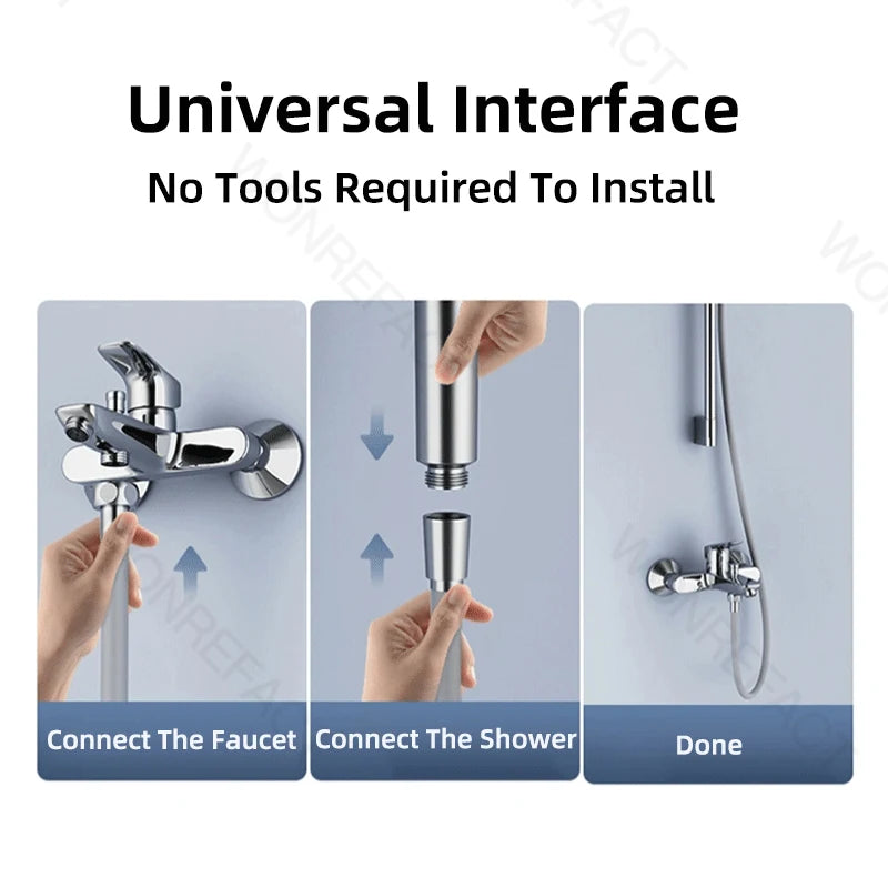Bathroom Silicone Shower Tube Bend Arbitrarily Hose Explosion Proof Anti Winding Shower Head Hose Used High Toughness Design
