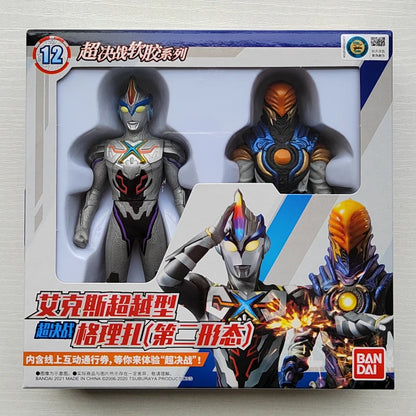 Bandai Original Ultraman TrigaTiga Galaxy Dynasel Vin Super Showdown Monster Golbadada Set Box Soft Plastic Doll Children's Gift