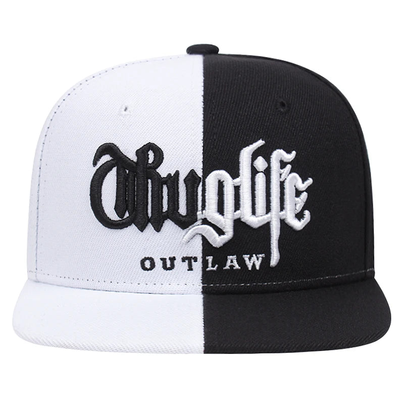 2025 Fashion Fastball CAP Thuglife Embroidery Hiphop Baseball Cap Snapback Hat Adult Outdoor Casual Sun Casual Bone Dropshipping
