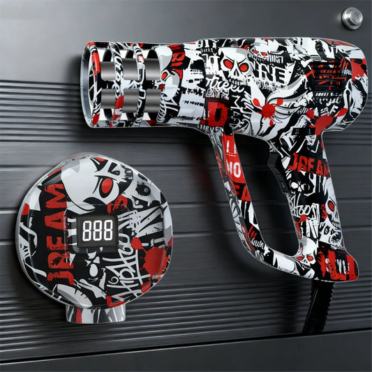Graffiti Style Digital Display Heat Gun Car Wrap Vinyl Film PPF Installation Tool Hot Air Gun for Auto Tinting Wrapping Accessor