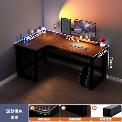 Modern Corner Computer Desk L-shaped Desktop Home E-sports Table Game Desk Bookshelf Bedroom Study Table Office Desk Chair