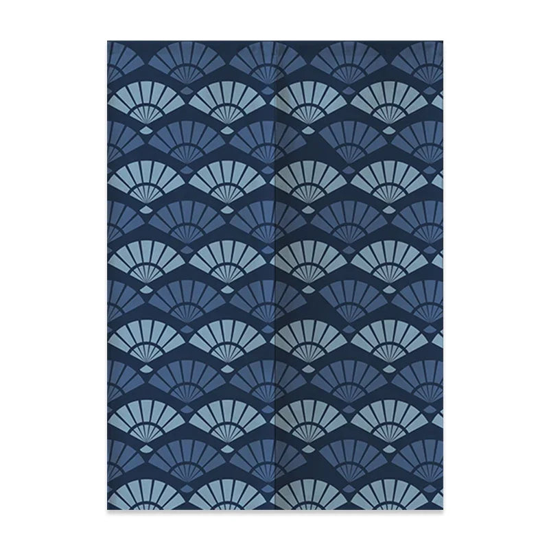 VIKAMA Japanese Linen Door Curtain Noren Half Curtain for Kitchen Bedroom Entrance Décor Customizable Mount Fuji Waves Partition