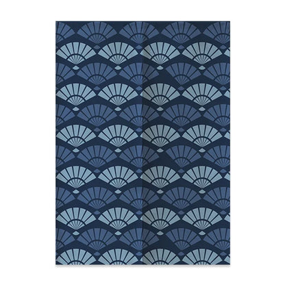VIKAMA Japanese Linen Door Curtain Noren Half Curtain for Kitchen Bedroom Entrance Décor Customizable Mount Fuji Waves Partition