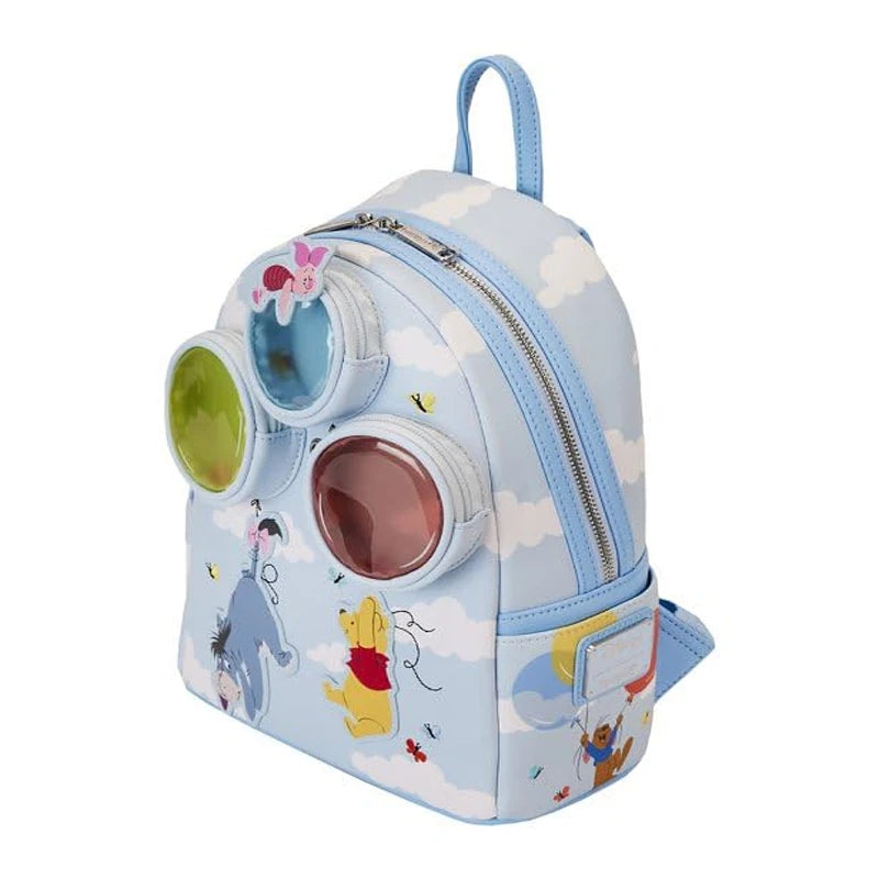 Winnie The Pooh and Freiends Floating Balloons Mini Backpack Wallet Set