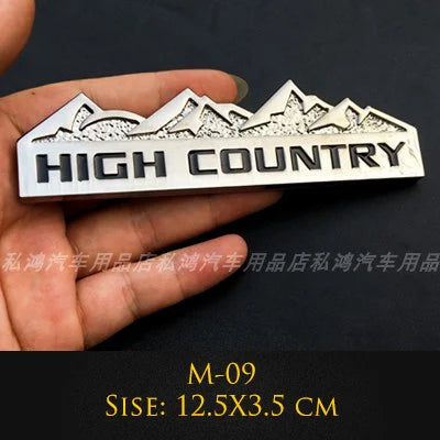 3D Metal Emblem 4X4 Trail Rated Badge High Country Logo Stickers For Jeep Wrangler Patriot Car Styling Car Stickers Accessories