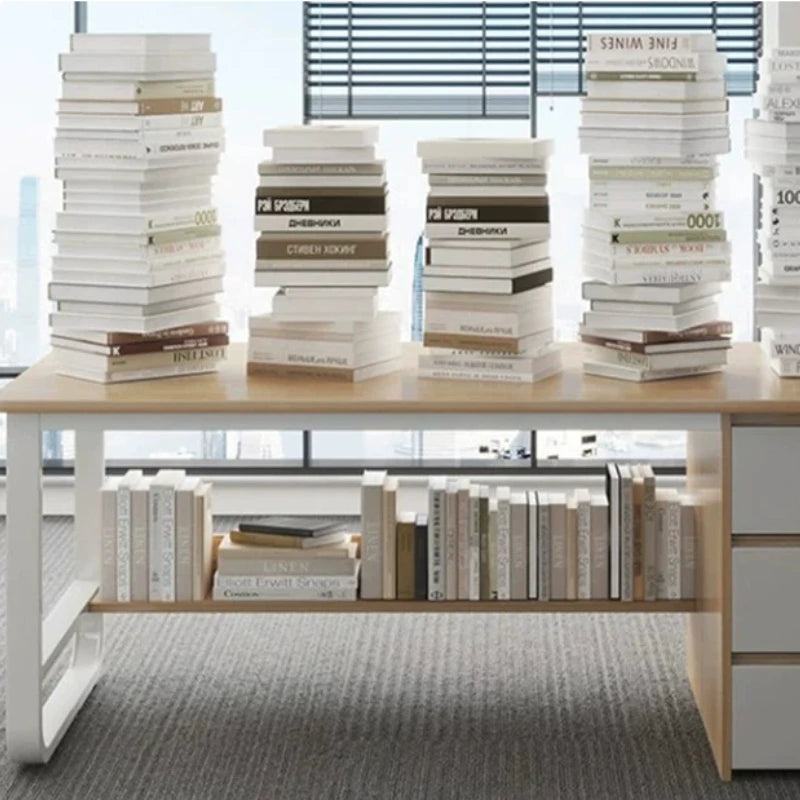 Bedroom Computer Desk Desktop Desk Chair Combination With Drawers Office Desks White Gaming Workstations Escritorio Furniture