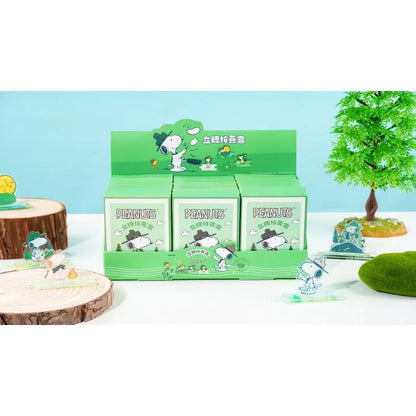 Snoopy Acrylic Ornaments Blind Box Charlie Brown Woodstock Anime Figure Car Desktop Decoration Model Toy Birthday Christmas Gift
