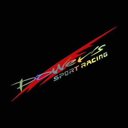 G083 30X5.5CM Racing Development Car Sticker Stylish Power's Racing Development Sports Sticker Car Reflective Waterproof Decal