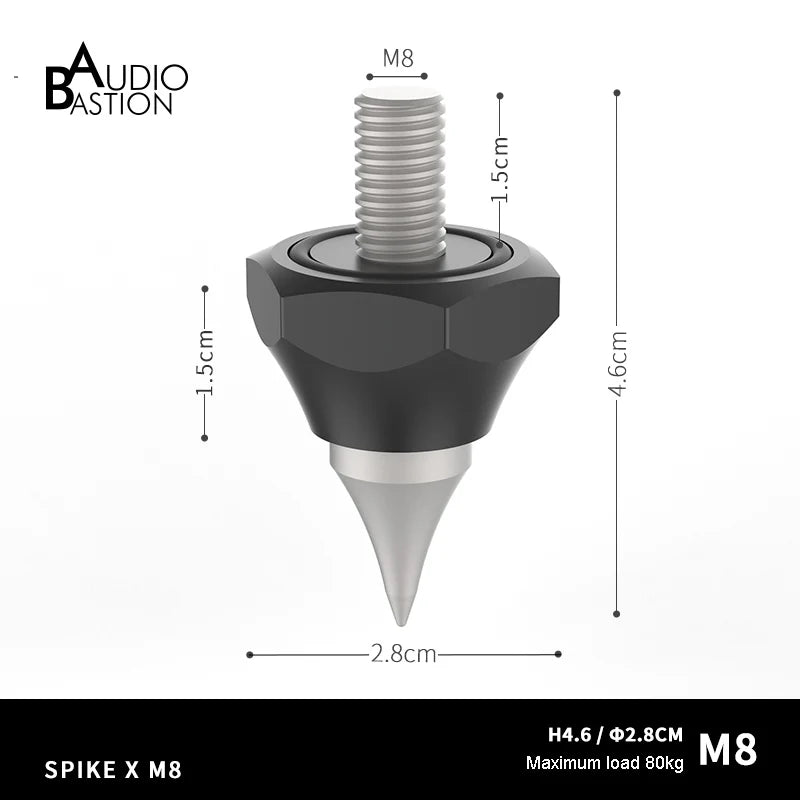 HIFI Audio Speaker Isolation Spikes 304 Stainless Steel Speakers Repair Parts Foot Nail /Pad Anti-shock Shock Absorber Vibration