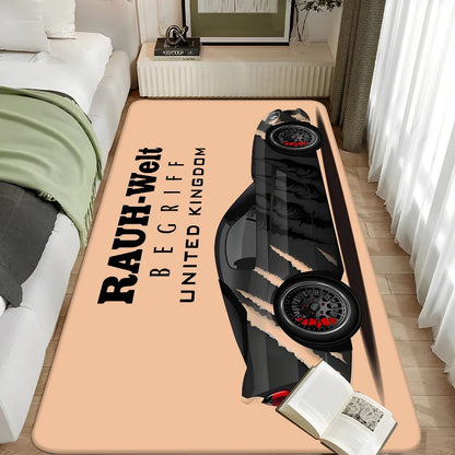 Tokyo JDM RWM Sports Car Carpet for Home Decor Floor Mat Living Room Rugs Bedroom Hallway Non-Slip Carpet Kitchen Rug Doormats