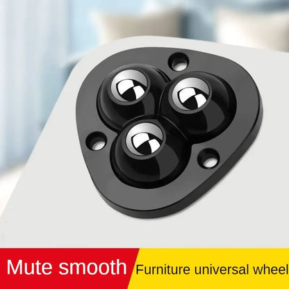4Pcs Furniture Casters Wheels Heavy Duty Ball Pulley Self Adhesive Stainless Steel 360° Rotation Universal Wheel Load 20/200Kg