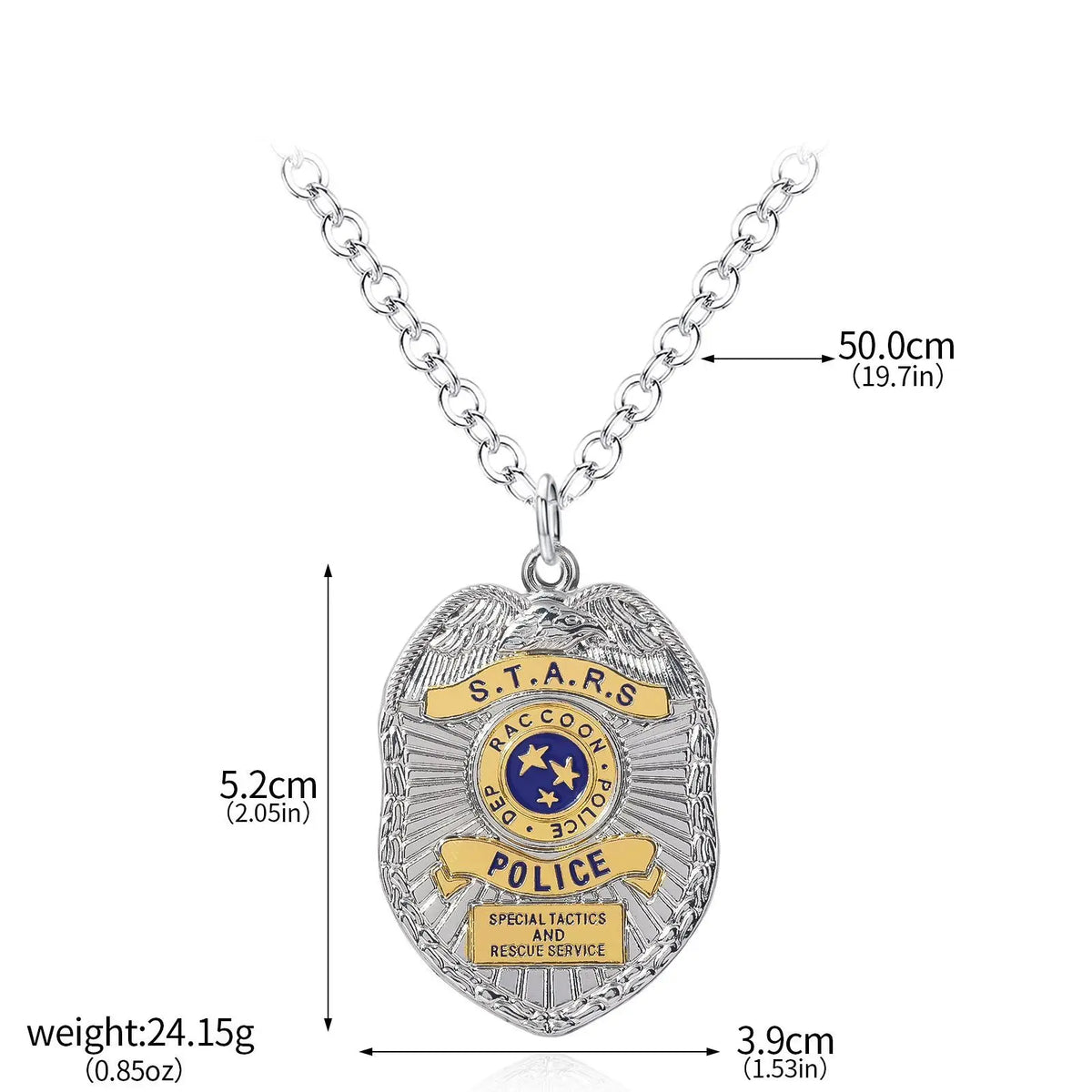 Game Resident Evil Raccoon City Badge Keychain STARS Brooch 1969 Police Badge Pin Hat Lapel Clothing Accessories Souvenir Badge