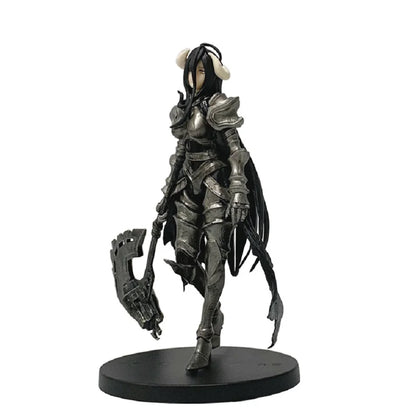 18cm Anime Overlord Figure Albedo Dark Bull Horn Armor&Party Dress Series  Action Figure PVC Collection Model Figurine Toys Gift