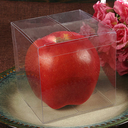 50PCS Transparent Gift Box Candle Packaging Gift Box 5*5*5cm PVC Wedding Candy Box Wedding Party Supplies Gift Packaging