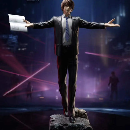 30cm Anime Death Note Standing Posture Light Yagami Figure Desktop Ornament Collection Model Toy Peripheral Birthday Fan Gifts