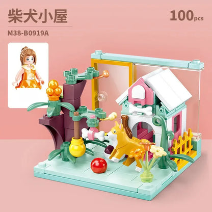 Mini House Building Blocks City Store Street View Snack Street Figures Children's Toys Boys and Girls Gifts Compatible With Lego