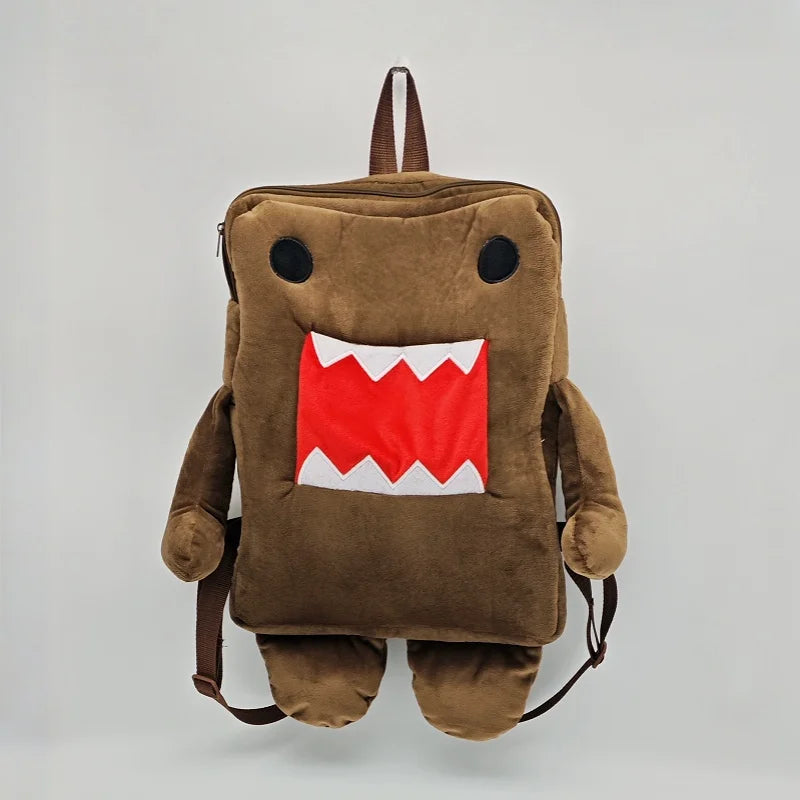 TreasuringU Domo Kun Plush Backpack Brown Stuffed Bag for Women Men Kids Cute Small Shoulder Messenger Bag