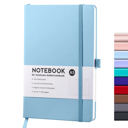 Hardcover A5/A6 Notebook with Elastic Band | PU Leather Journal Notebook for Office, School & Daily Note Taking