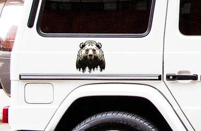 New Design Big Bear Car Bumper Window Sticker Scratch Repair Decal Vinyl Car Packaging Motorcycle Camper Decorative Decal, 13cm