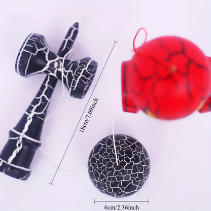 Premium Kendama Skill Ball Wooden Trick Ball For Hand Coordination, Hand Flexibility Trainin Outdoor Multifunctional Skills Ball