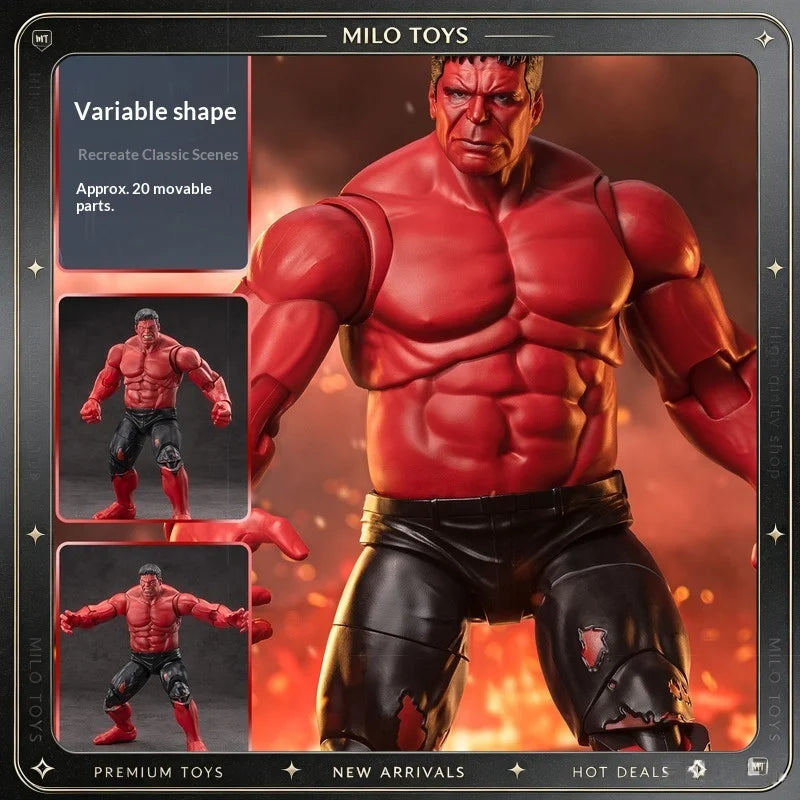 Genuine ZD Toys Red Hulk Action Figure Marvel Legends Bruce Banner Figure Collectible Model Decorate Toy Birthday Gift