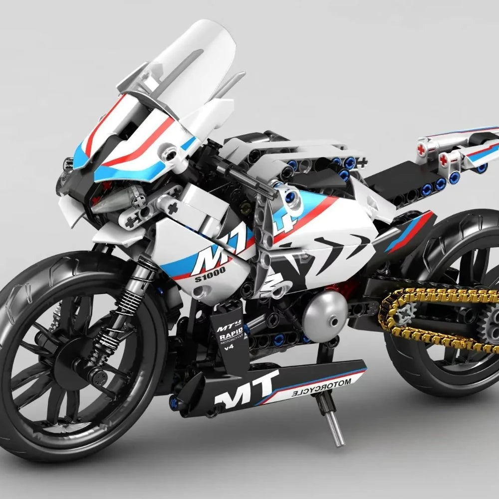 Technical Mini Building Blocks Model Mechanical Gifts Car Racing Speed Super Bricks Puzzle Adult Bricks Motorcycle Creative Kit