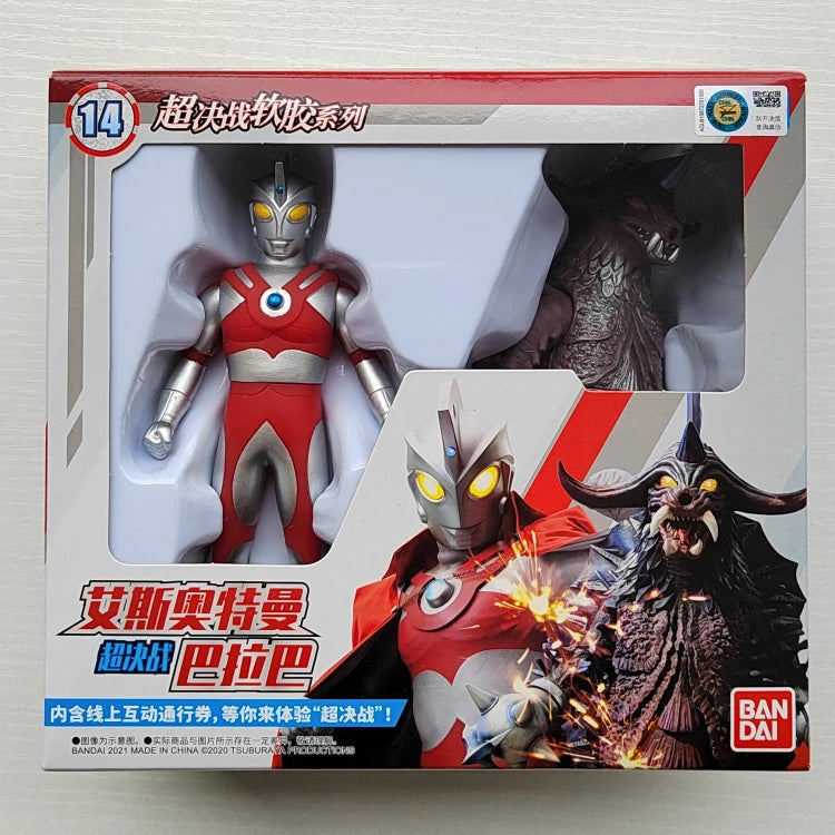 Bandai Original Ultraman TrigaTiga Galaxy Dynasel Vin Super Showdown Monster Golbadada Set Box Soft Plastic Doll Children's Gift