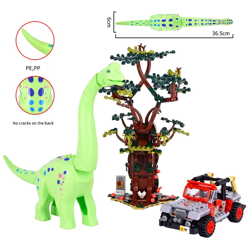 Jurassic Dinosaurs World Animal Park Blocks Building Brick Dinosaur Figures City Dino Robot Dinosaurios Toys For Children Gifts