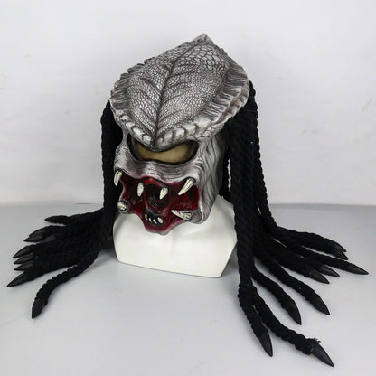 Adult 3D Predator Mask Latex Alien Terror Face Mask Halloween Fancy Dress Cosplay Party Prop In Stock