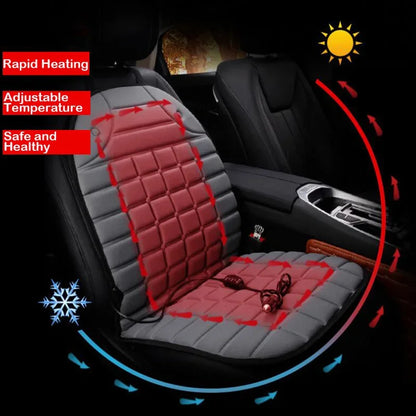 EAFC 12V Car Heating Cushion Heated Seat Pad Heater Winter Warmer Seat Winter seat Protector Auto Seat Cushion Pad Winter Mat
