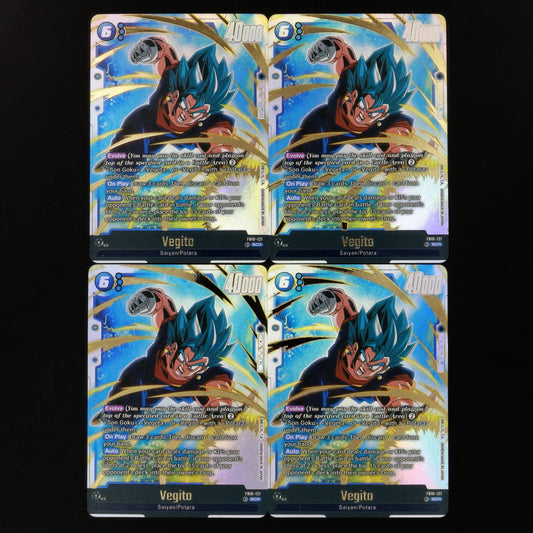 FB10-121 Vegito SCR Dragon Ball Super Card Game Fusion World DBFW English Card Textured Foil Card with Hot Stamping Process