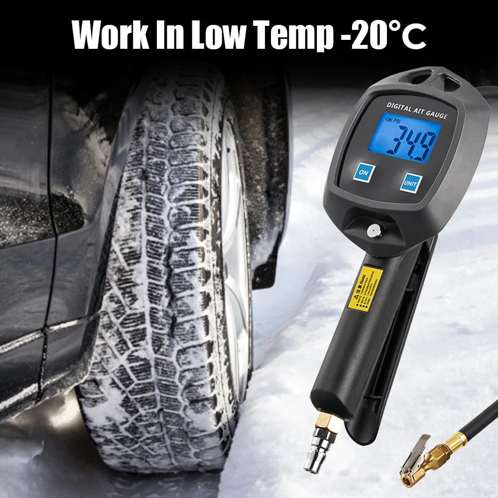 Car Tire Manometro Tire Pressure Gauge Universal High-precision Monitoring Inflation Gun Digital Display For Car Truck Vehicle