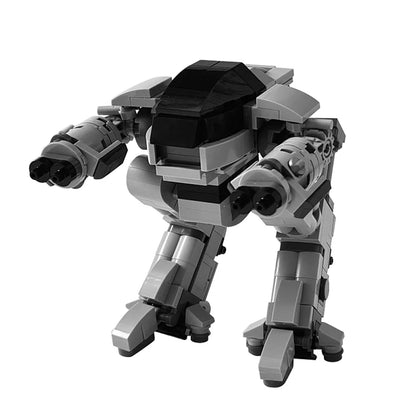 Gobricks UCS Scale ED-209 Robot Model Executing robot mechanical war police Enforcement Series 209 MOC Building Block Gift