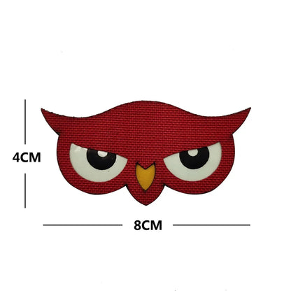 Cat Eyes Glow In Dark Patches Infrared IR Reflective Rubber Appliqued For Hats Helmet Uniform Backpack
