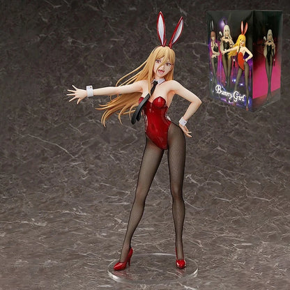 Chainsaw Man Power Bunny Girl Anime Figure Makima Action Figure Hayakawa Aki/Higashiyama Kobeni/Denji/Reze Figure Model Doll Toy