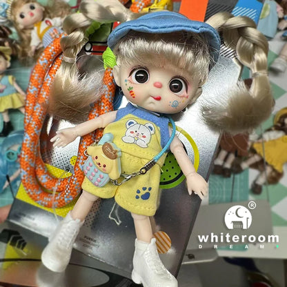 bjd doll Dolls for girls Labbu doll pocket mini blyth girl Doll Barbi cry Baby Rainbow Ball jointed doll Mobile phone Decoration