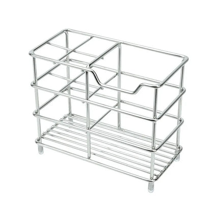 5-Slot Stainless Steel Toothbrush Holder - Space-Saving Freestanding Design, No Installation Required, Ideal for  Bathrooms