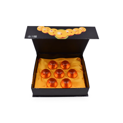 DBZ Anime Shenlong Figures Set Esferas Del Dragon and 7 Stars Dragon Crystal Balls 3.5cm Shelf Figurine Collection Model Toys