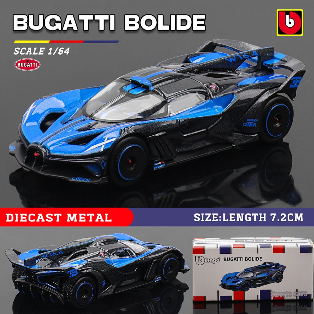 Bburago 1:64 Porsche 911 GT2 RS LAMBORGHINI sian fkp 37 Mustang GT500 Car Model Collection Kids Xmas Gift Toys for Boys Ferrari