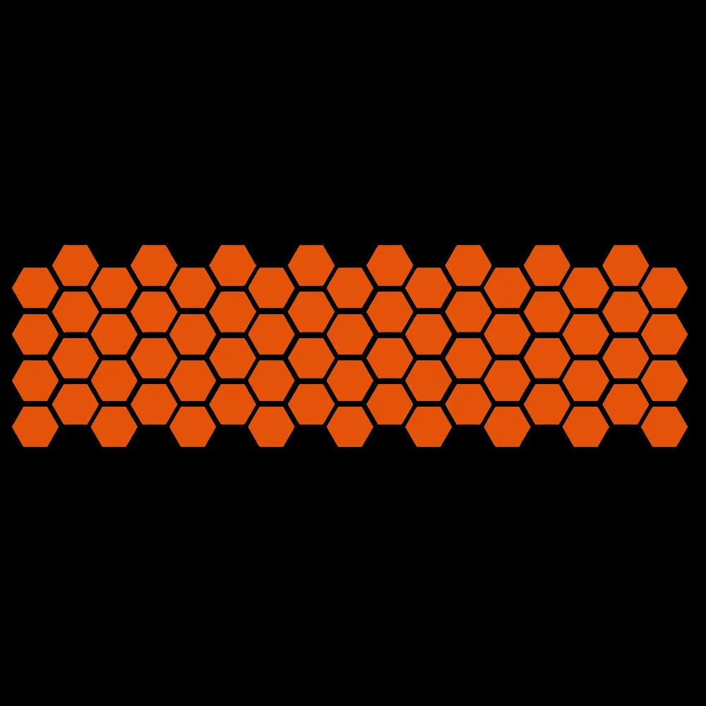 Honeycomb Pattern Waistline Sticker Modification Car Side Skirt Sticker Universal Body Decoration Side Door Sticker.