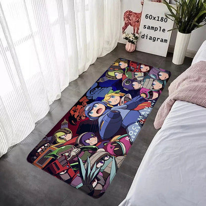 Interior Floor Mat Doormat Mega Man X8 Rockman Non-slip Foot Rug for Entryway Kitchen Carpet Bedroom Bedside Mats Home Decor